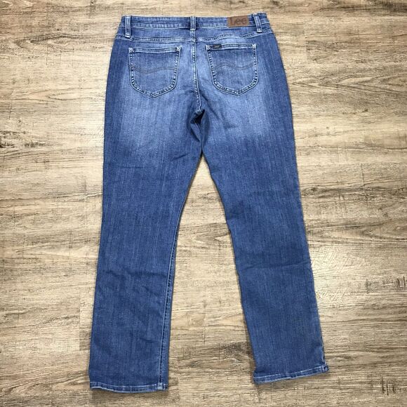 Lee Regular Fit Straight Leg Denim Jeans ~ Sz 12M ~ Mid Rise ~ 29.5" Inseam - Picture 7 of 7